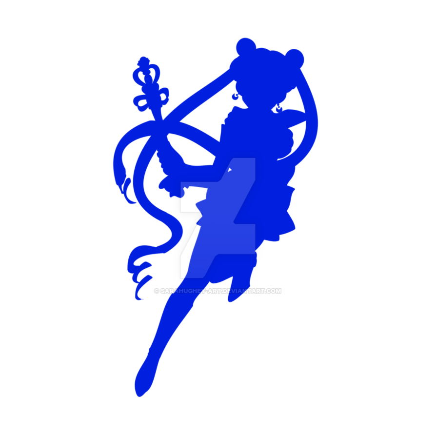 894x894 Sailor Moon Silhouette By Sarahughey Art