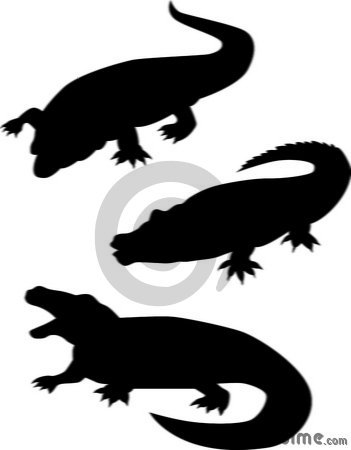 351x450 Crocodile Silhouette Clipart Panda