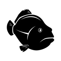 200x200 Shape Shapes Fish Fishes Animal Animals Silhouette Silhouettes