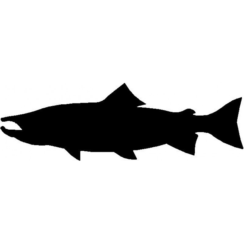 800x800 Salmon Silhouette Wall Hanging Magnetic Memo Board