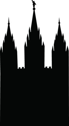 236x431 Salt Lake City Temple Silhouette Clipart Cutting Crafts