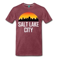 190x190 Sunset Skyline Silhouette Of Salt Lake City Ut T Shirt Spreadshirt