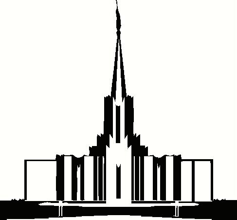 487x452 Unique Salt Lake Temple Silhouette Clip Art
