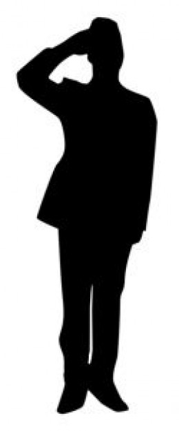 260x626 Saluting Clipart