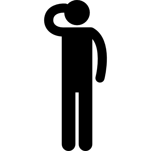 512x512 Saluting Soldier Silhouette