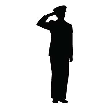 360x360 Soldier Saluting Memorialization Amp Personalization