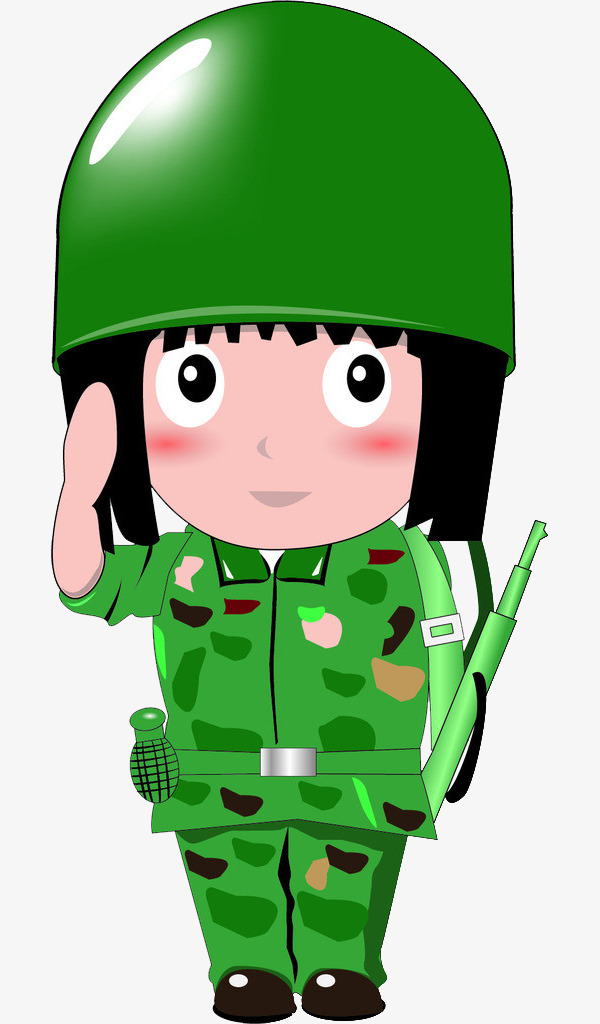 600x1024 Salute The Soldiers, Female Soldiers, Green, Cartoon Png Image