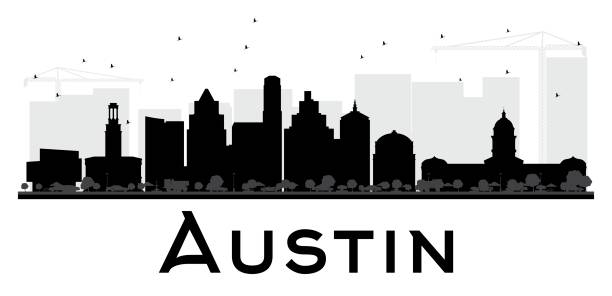 612x296 City Clipart Austin Skyline