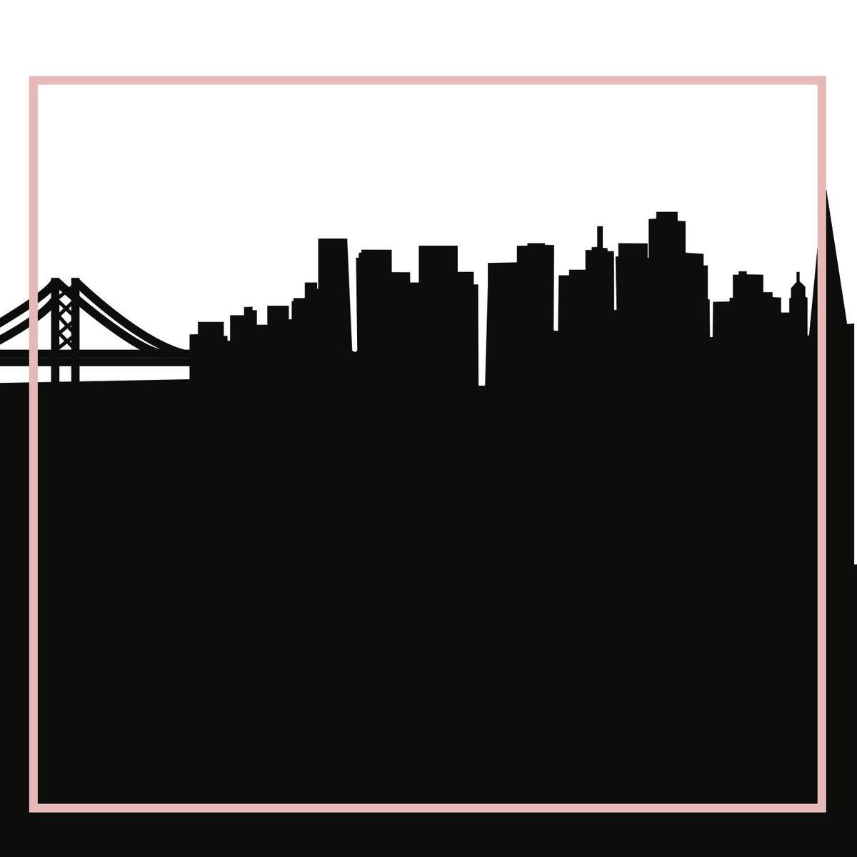 1200x1200 San Francisco, California Skyline Silhouette Cityscape Purses
