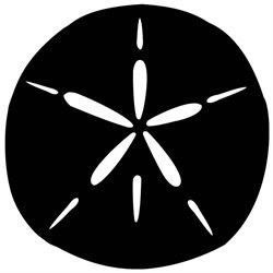 250x250 Sand Dollar Die Cut Decal Car Window Wall Bumper Phone Laptop