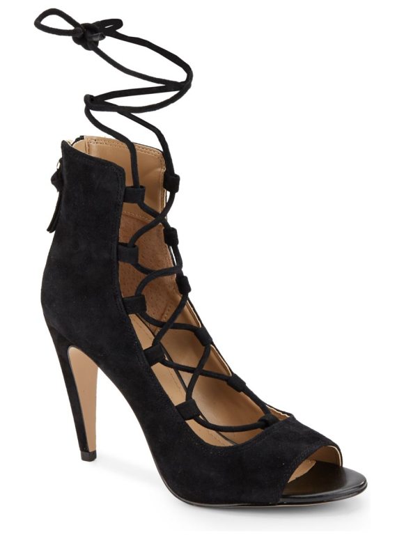 580x774 Saks Fifth Avenue Naylee Lace Up Suede Sandals Shopstasy
