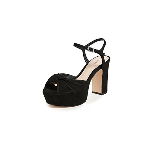 500x500 Women Thalyta Platform Sandals Black Knotted Vamp Strappy