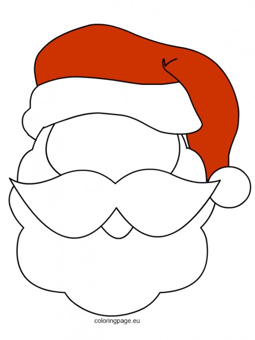 Santa Claus Face Silhouette at GetDrawings | Free download