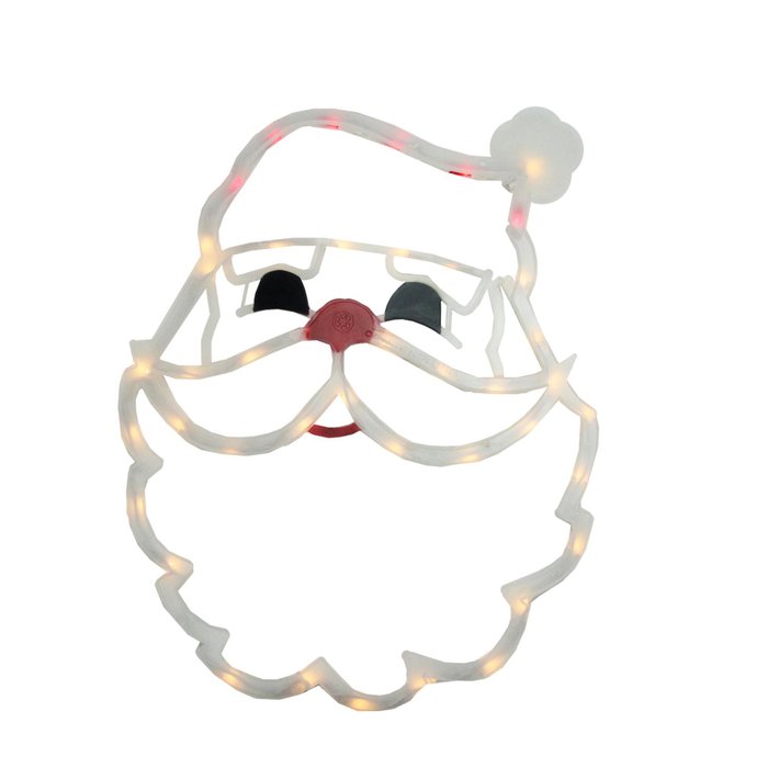 700x700 The Holiday Aisle Lighted Santa Claus Face Christmas Window