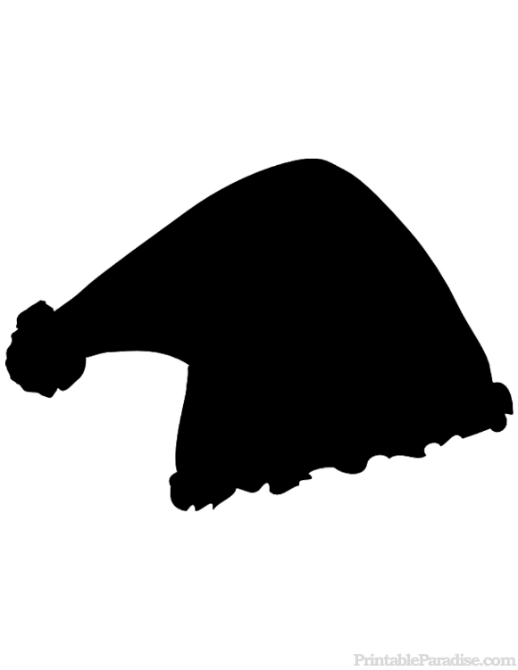 580x751 Santa Claus Hat Silhouette