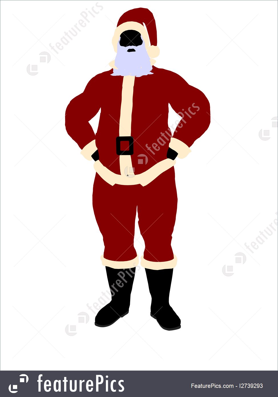 974x1392 Holidays Santa Claus Silhouette
