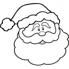 264x264 Santa Face Santa Santa Face, Silhouette Cameo