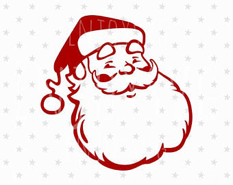 340x270 Santa Svg Christmas Svg Santa Claus Svg Cut Files For Cricut