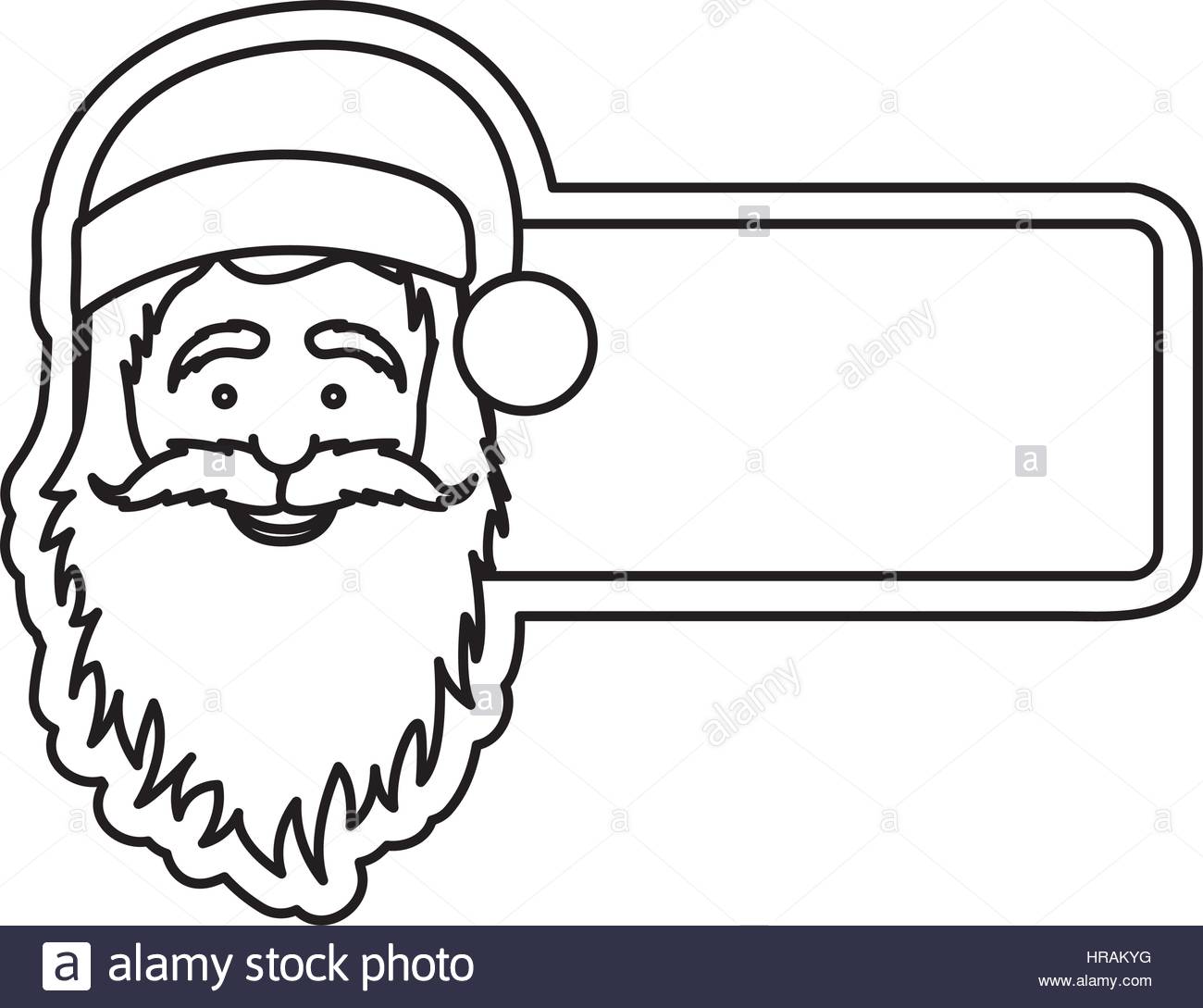 1300x1089 Silhouette Banner With Face Cartoon Santa Claus Stock Vector Art