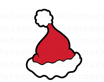 340x270 Santa Hat Svg Etsy