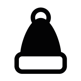 283x283 Christmas Santa Hat Silhouette Silhouette Of Christmas Santa Hat