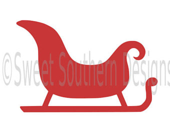 340x270 Santa Sleigh Svg Etsy