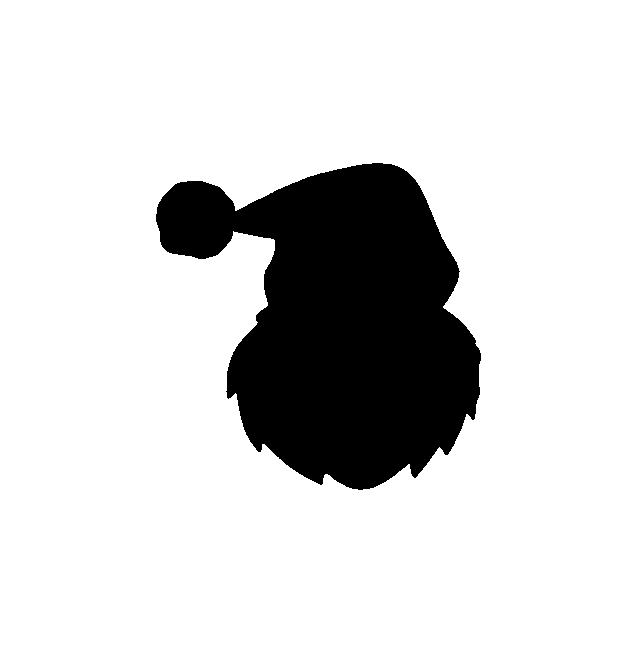 640x653 Silhouette Christmas Santa No.1 On Luulla