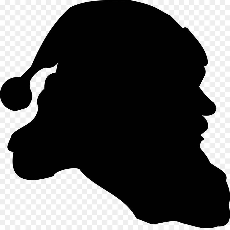 900x900 Santa Claus Silhouette Clip Art