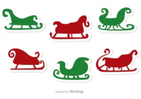 285x200 Santa Sleigh Pattern Free Vector Graphic Art Free Download (Found