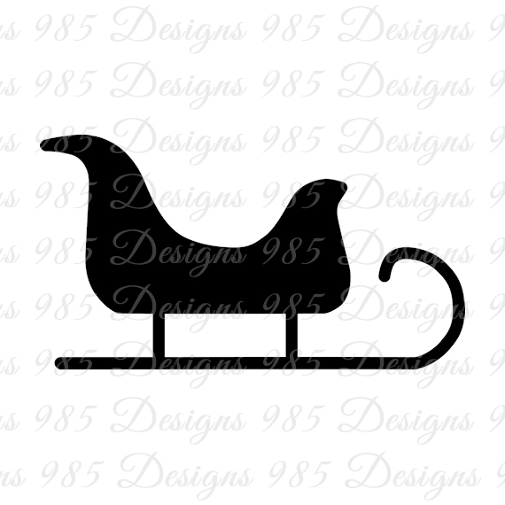 570x570 Santa's Sleigh Svg For Cricut And By 985 Graphic Designs On Zibbet
