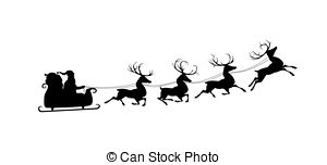 300x152 Santa's Sleigh Moonlight Stock Photos And Images. 408 Santa'S