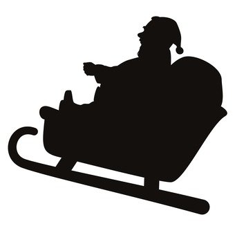 340x340 Free Cliparts Santa, Sled, Reindeer