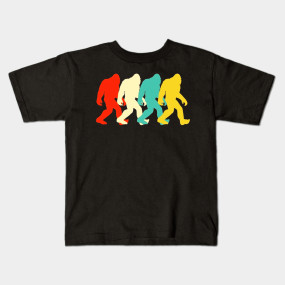 285x285 Bigfoot Silhouette Retro Pop Art Sasquatch Graphic T Shirt