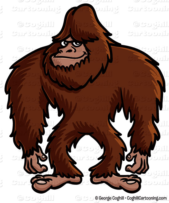 540x647 Bigfoot Sasquatch Clipart