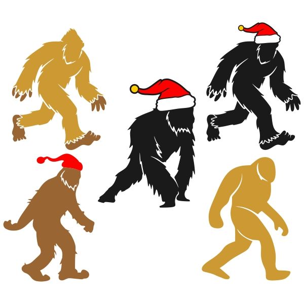 600x600 Yetti Bigfoot Cuttable Designs Svgs, Templates And Silhouette