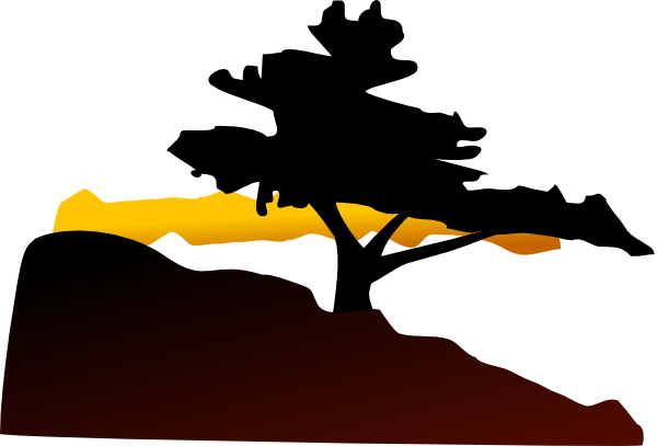 600x407 Free Cedar Tree Silhouette, Hanslodge Clip Art Collection