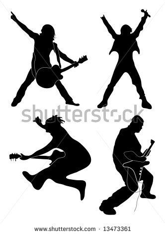 332x470 Rock Star Silhouettes Rock Star Dance Party Star