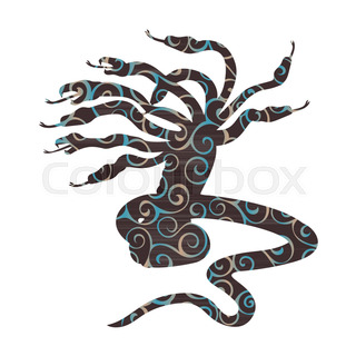 320x320 Satyr Faun Silhouette Ancient Mythology Fantasy. Vector