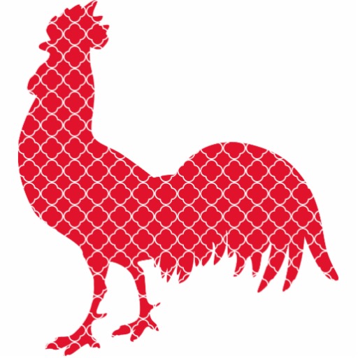 512x512 Rooster Silhouette Clip Art
