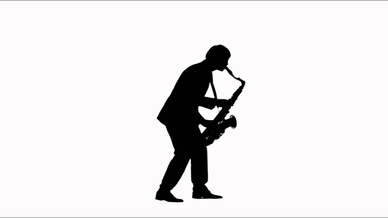 1280x720 Video Footage Saxophonist Silhouette 2
