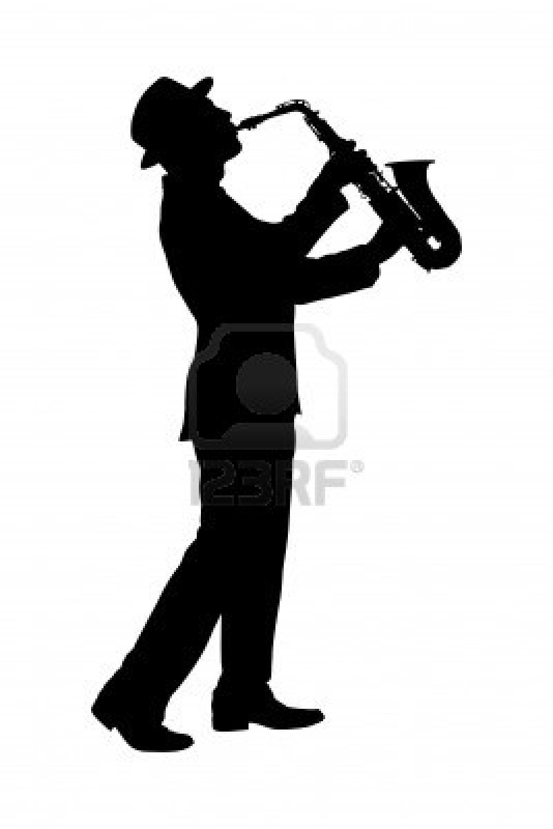 801x1200 A Silhouette Of A Full Length Portrait Of A Man In A Suit Playing