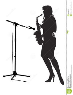 236x306 Clip Art Women Saxophone Silhouette