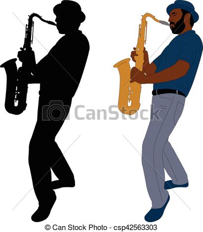 411x470 Jeux, Musicien, Saxophone. Silhouette, Musicien, , Clipart