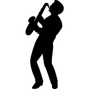 300x300 Saxophone Clip Art Etsy