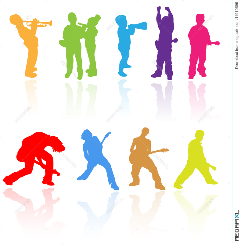 790x800 Kids Children Teens Rock Music Band Silhouette Young Child People