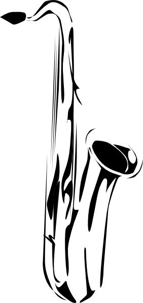 282x595 Saxophone Clip Art Free Vector In Open Office Drawing Svg ( Svg