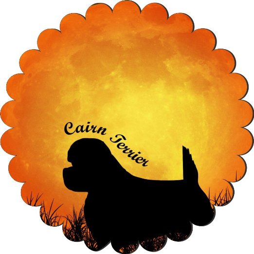 522x522 Buy Rikki Knighttm Border Terrier Dog Silhouette By Moon Design