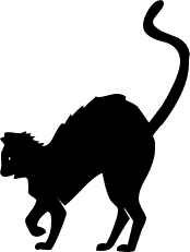 174x231 Free Black Cat Clipart