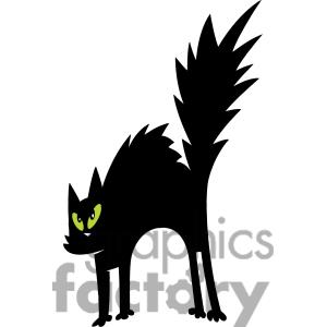 300x300 Black Cat Clipart Creepy