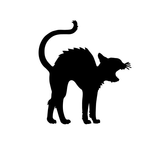 Scary Cat Silhouette at GetDrawings | Free download